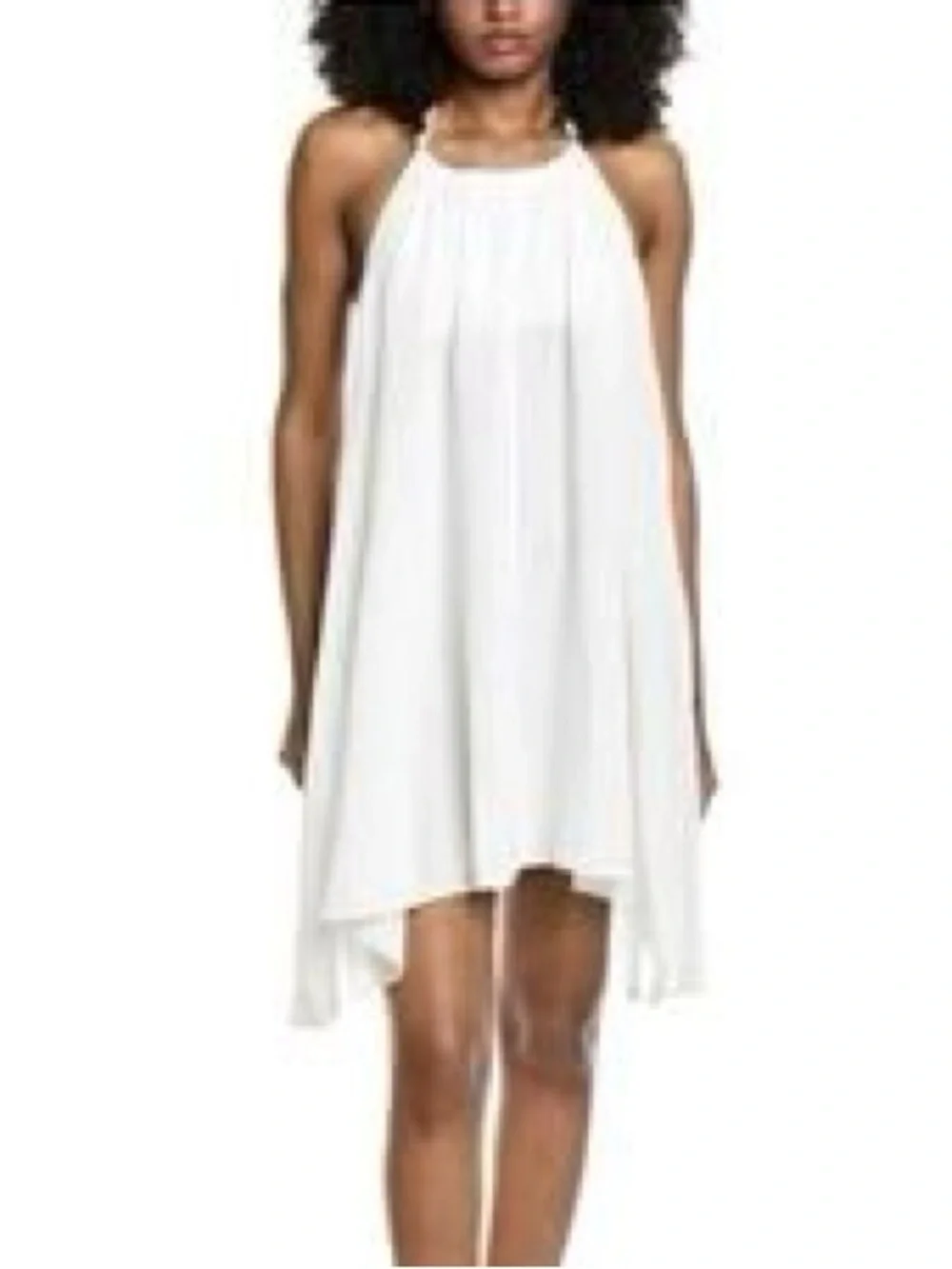 Elan Resort Off-White Halter Swim Coverup Dress Size L - Picture 2 of 3